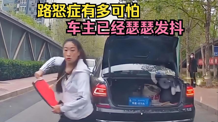 女子持械打砸多辆车,女子持械打砸多辆车视频